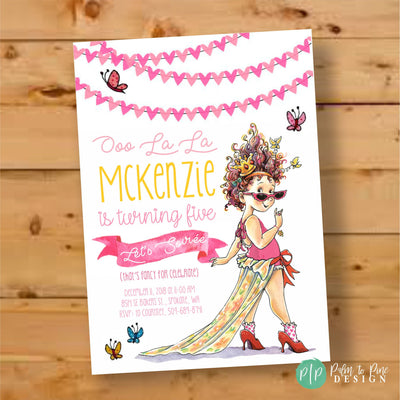 Fancy Nancy Birthday Invite