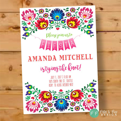 Fiesta Bridal Shower Invitation, Fiesta Bridal Shower Invite, Mexican Bridal Shower, Destination Wedding Bridal Shower, Cactus Bridal Shower