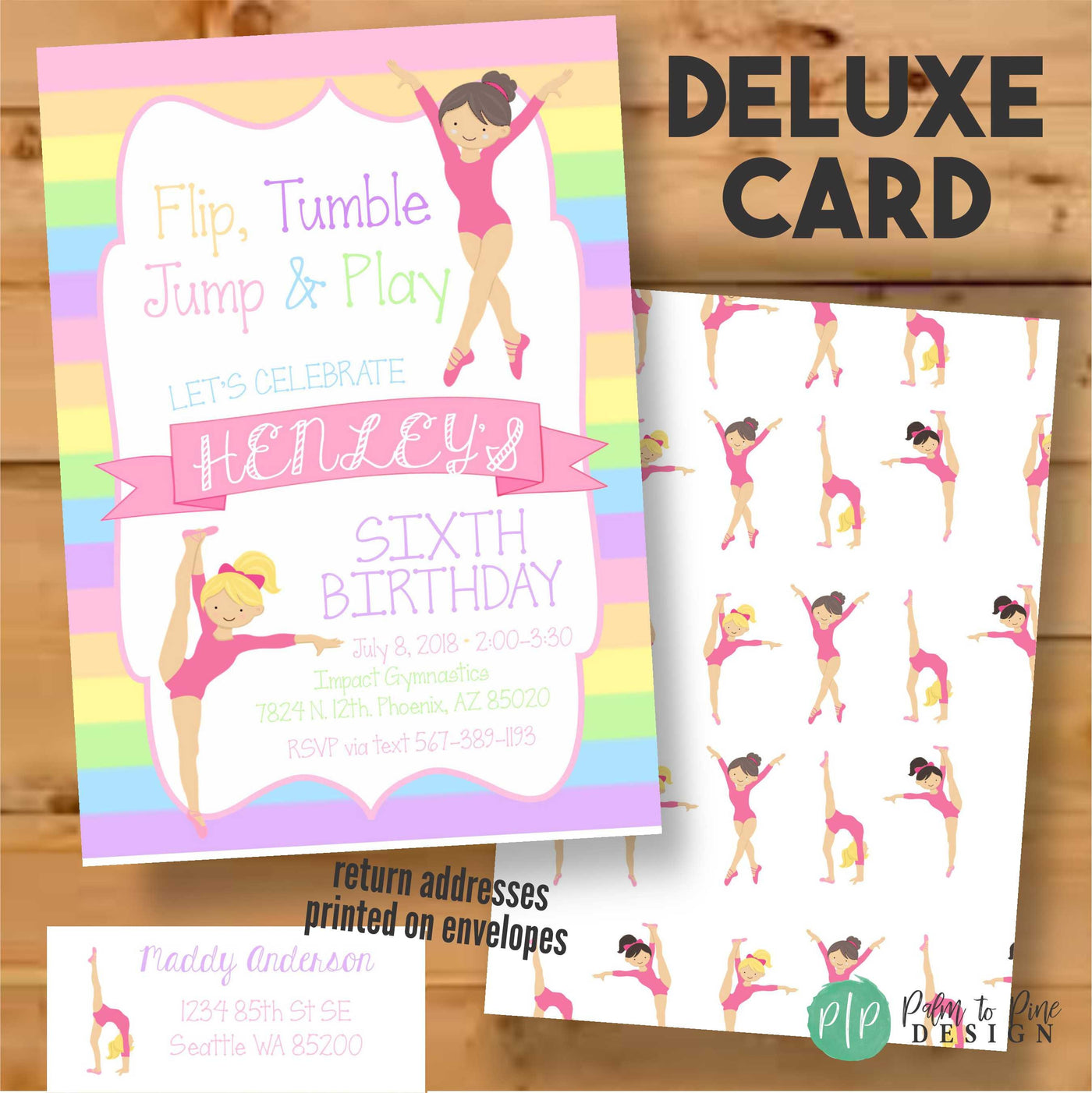 Gymnastics birthday Invite – Palm to Pine Design gymnastics-birthday-invite-palm-to-pine-design