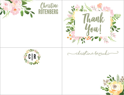 Floral Stationary Set