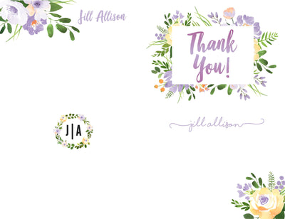 Floral Stationary Set