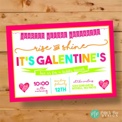 Galentine's Invite, Galentines Invitation, Valentine's Invite, Galentines Day, Galentines Day Card, Galentines day party, Valentines Brunch