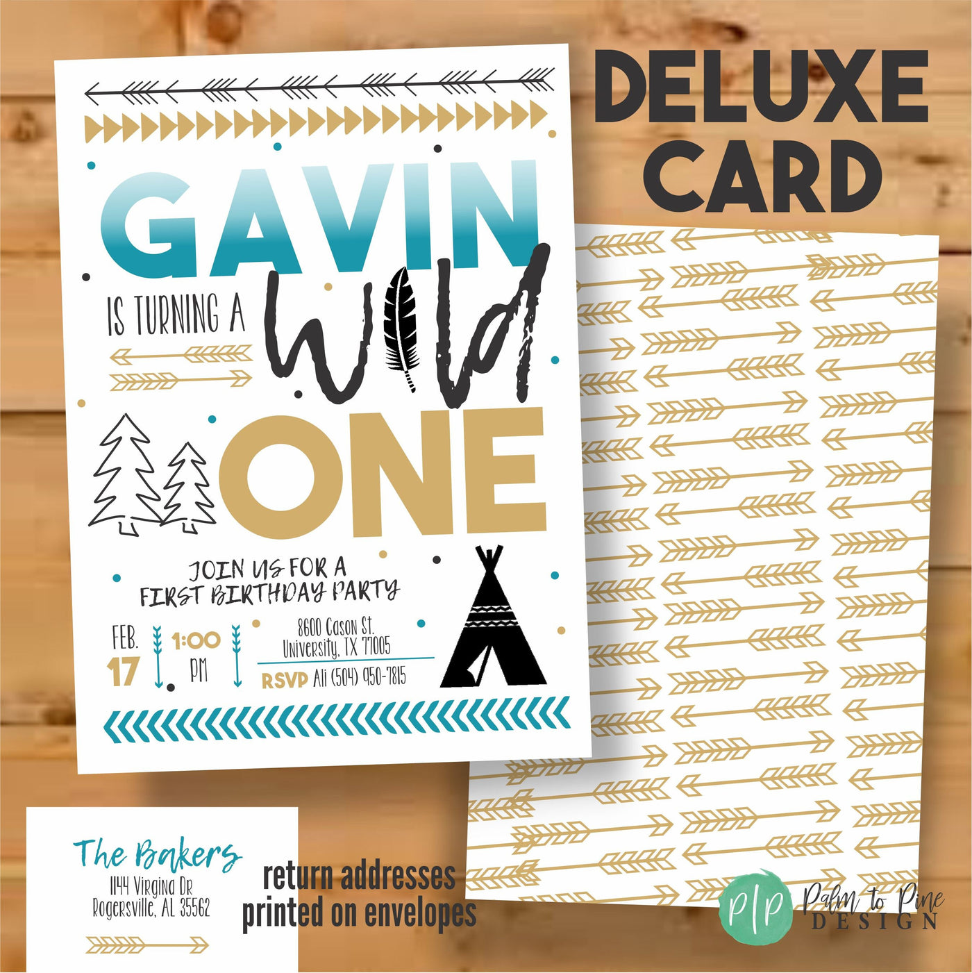 Wild One birthday Invite, wild and one, 1st Birthday Invite Boy, tribal wild one, boho boy first birthday invite, wild one, Boy Adventure