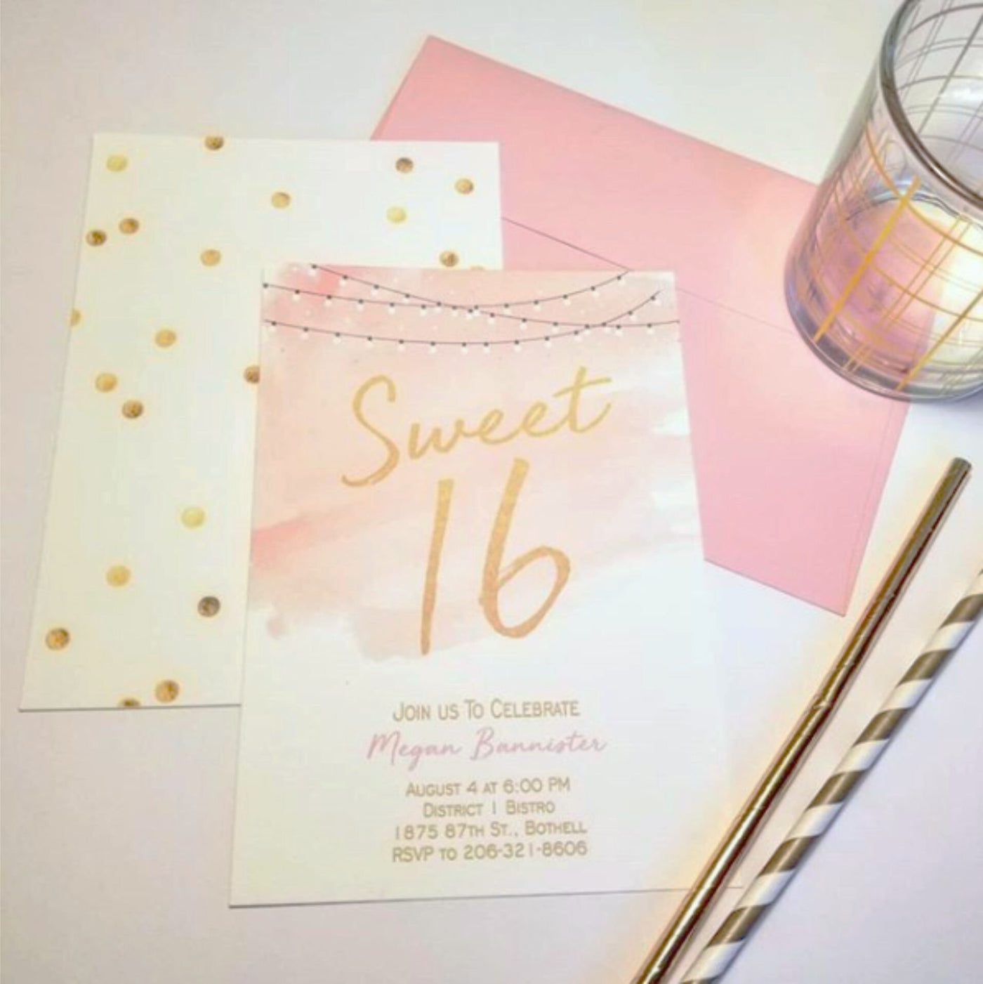 Sweet Sixteen Birthday Invitations, Sixteenth Birthday, 16th birthday girl, Sweet 16 invites, teen birthday invitations girl, 13th Birthday