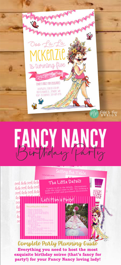 Fancy Nancy Birthday Invite