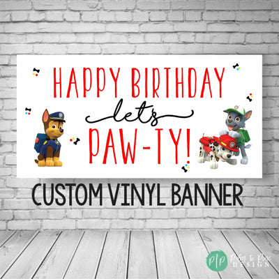 Paw Patrol Birthday Banner