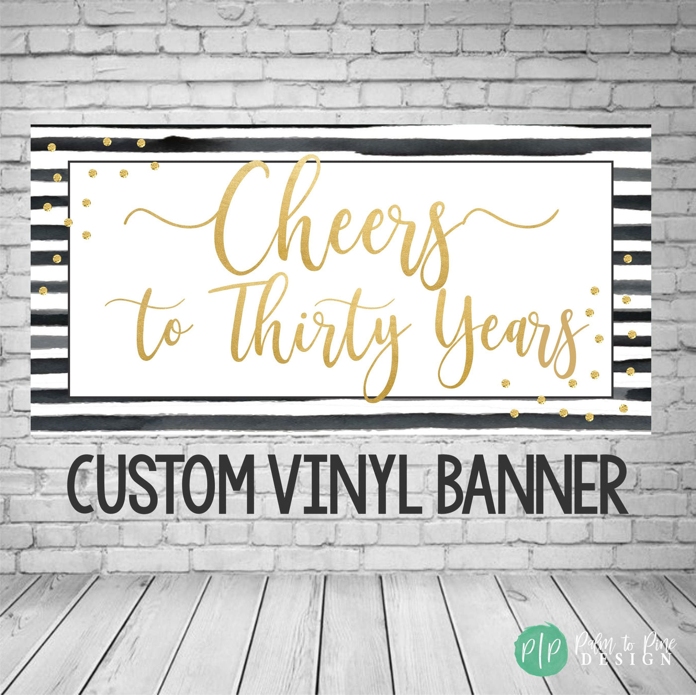 50th Birthday Banner, Adult Birthday Party Decor, Black and Gold Birthday Party, Cheers to 50 years banner, Birthday Banner Backdrop, 40th