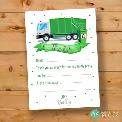 Garbage Truck Birthday Invite, Garbage Truck Invitation, Boys Birthday Invitation, Garbage Truck Birthday Party, Trash Bash, Recycling Party