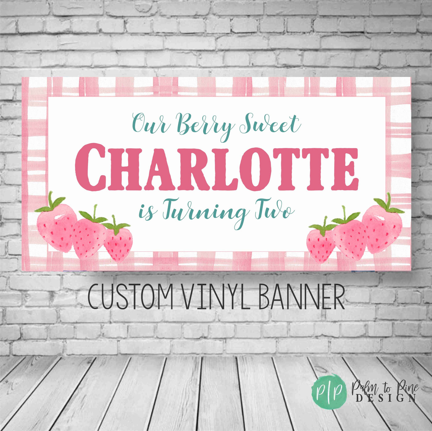 Strawberry Birthday Banner, berry first birthday Banner, strawberry Birthday Photo Backdrop, Strawberry Vinyl Banner, Berry First Birthday