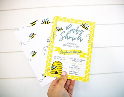 Bee baby shower invites,  mommy to bee invitation, mommy to bee baby shower, bee birthday invitation, first bee day, what will it bee gender