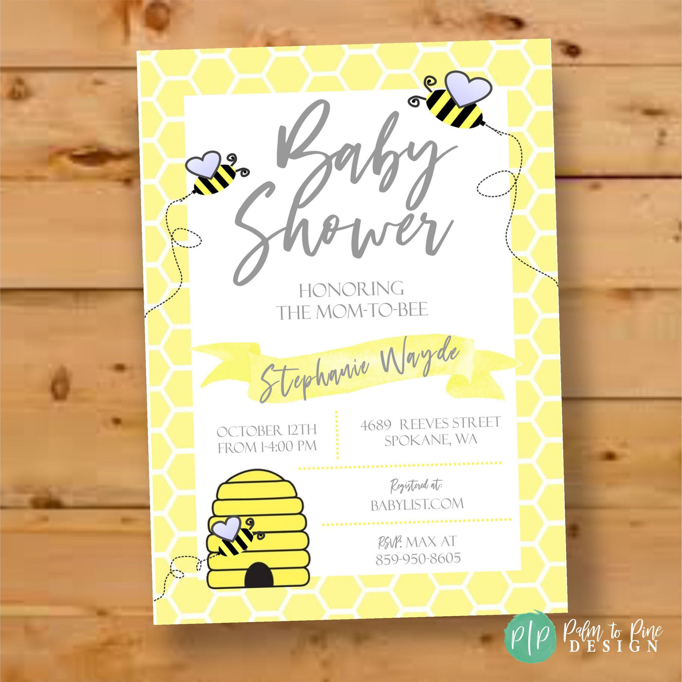 Bee baby shower invites,  mommy to bee invitation, mommy to bee baby shower, bee birthday invitation, first bee day, what will it bee gender