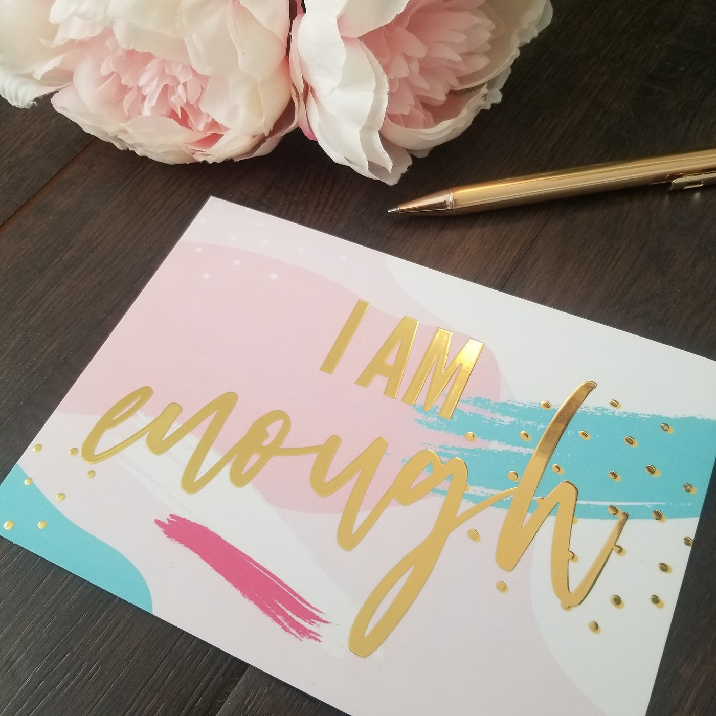 Gold Foil Quote, Office Quote Print, Gold Foil Print, Custom Gold Foil Print, Daily Affirmations Print, Mother's Day Gift Idea, Quote Card