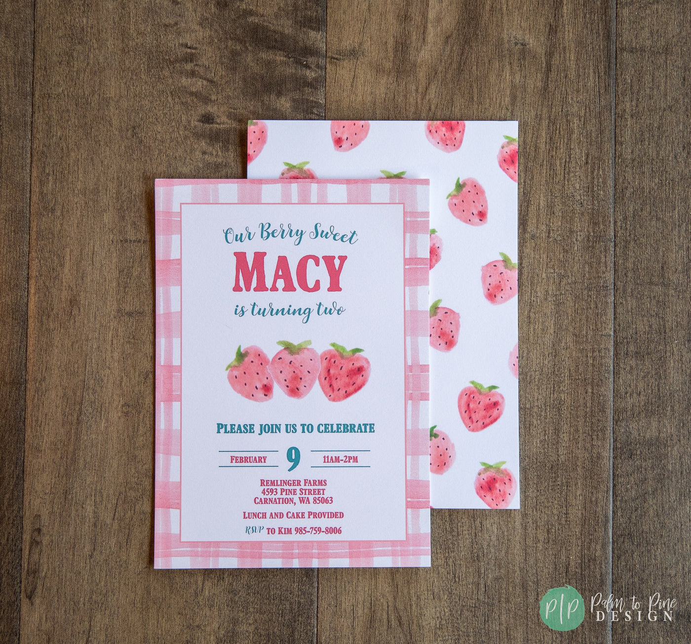 Berry Birthday Invite, Strawberry Birthday Invite, Picnic invitation, Berry Sweet Birthday, Berry First, Two Tti Fruitty, Tutti Frutti