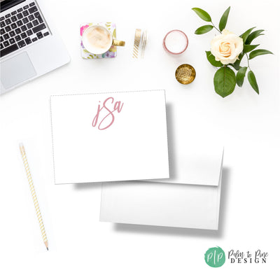 Personalized Stationary, Monogram Stationary Cards, Stationary Personalized, Monogram Stationery, Personalized Cards, Personalized Note Card