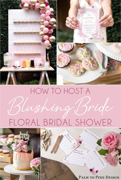 Floral Bridal shower Banner, Blush Pink Floral Bridal Shower Decor, Floral Baby Shower Photo Backdrop, Flower Bridal Shower Welcome Banner