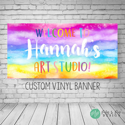 Art Party Birthday Banner, Paint Party Decor, Art Birthday Party, Painting Party Decorations, Painting Party Banner, Art Party Decorations