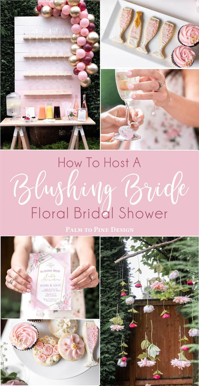 Floral Bridal shower Banner, Blush Pink Floral Bridal Shower Decor, Floral Baby Shower Photo Backdrop, Flower Bridal Shower Welcome Banner