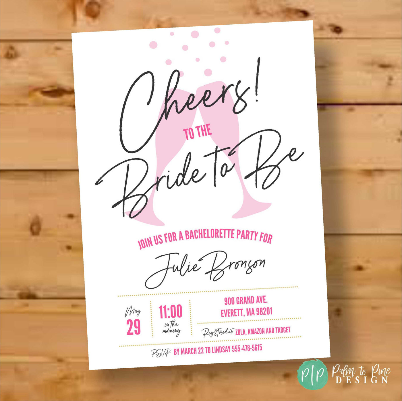 Bubbly brunch Invitation