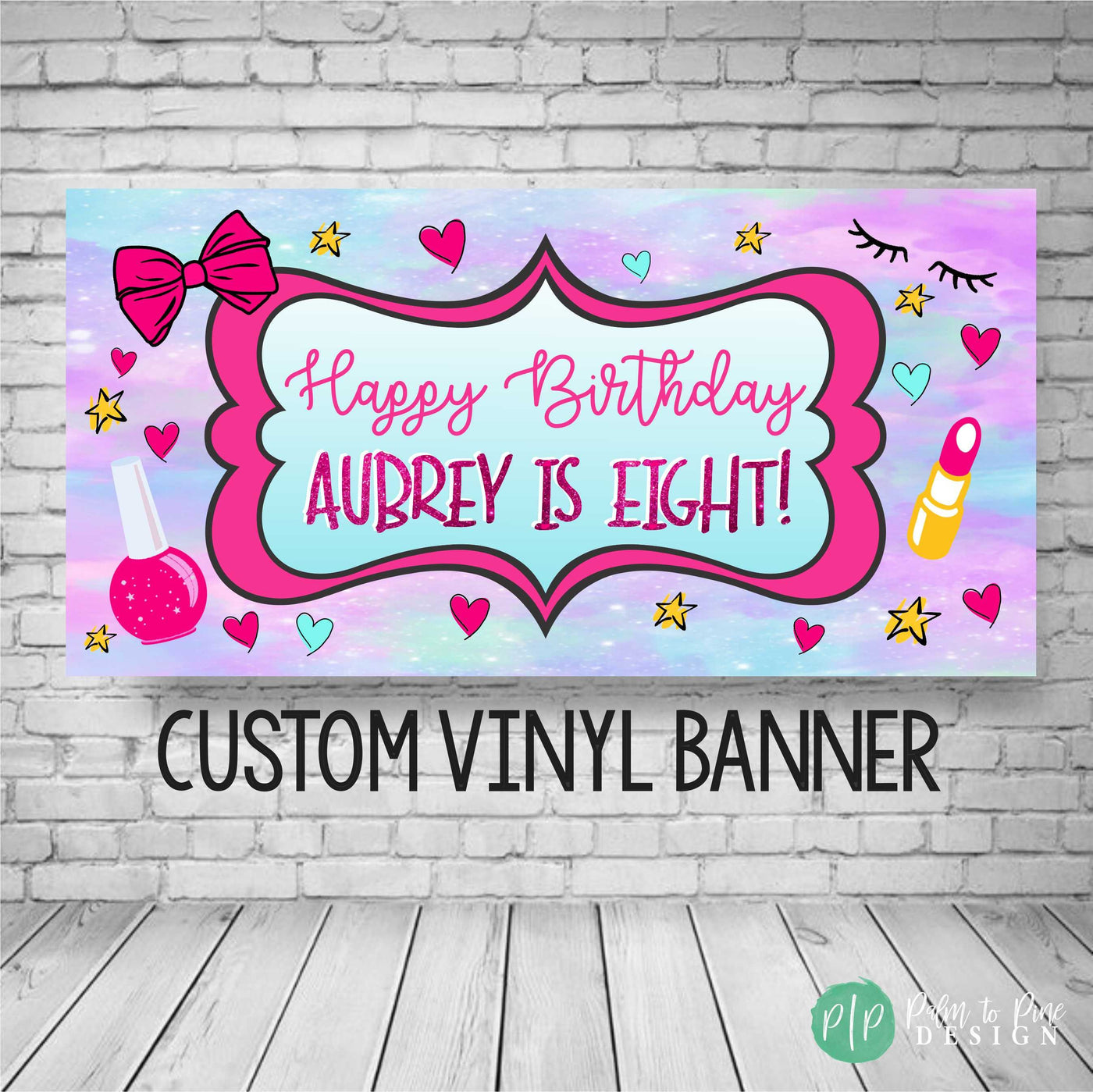 Spa birthday party, Spa Party for Girls, Pamper Party decor, Sleepover birthday banner, Girls Birthday Party, Personalized Vinyl Banner, Spa