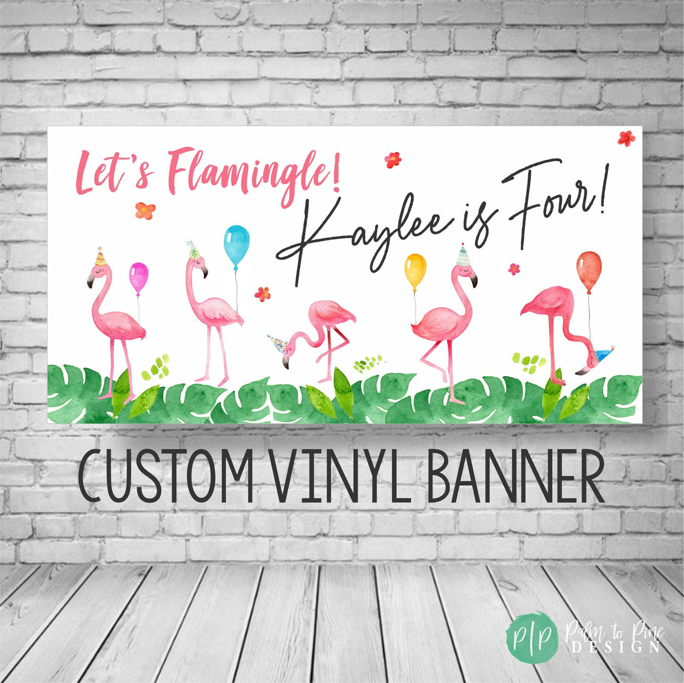 Tropical Flamingo, Flamingo Birthday Banner, Flamingo banner, Flamingo Birthday Party, Flamingo Birthday Backdrop, Flamingo Party Decoration