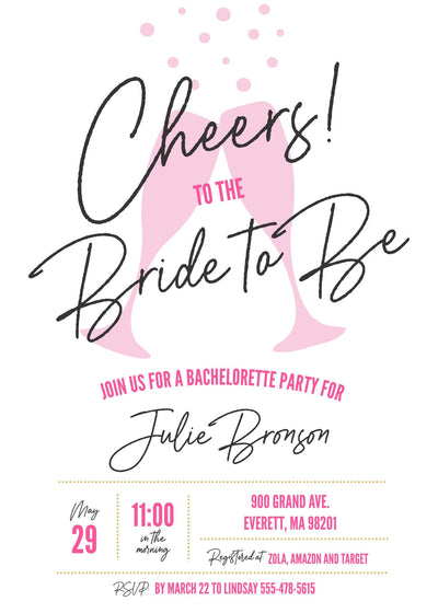 Bubbly brunch Invitation