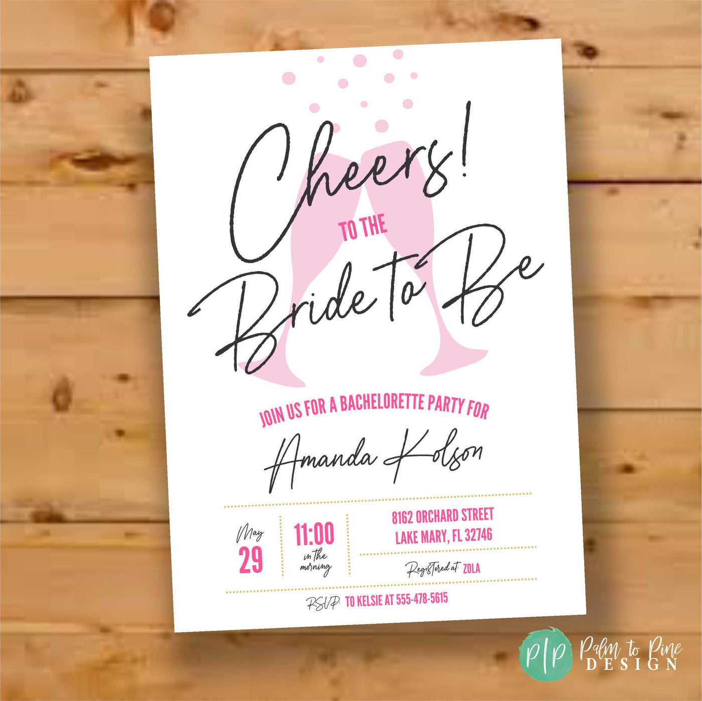 Bubbly brunch Invitation