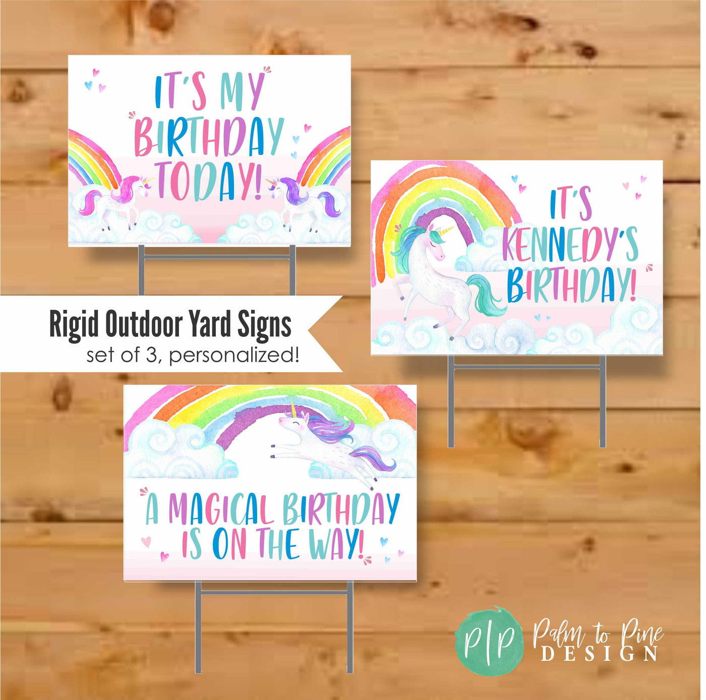 Unicorn Birthday Yard Signs, quarantine banner, unicorn yard signs, happy birthday banner for yard, birthday yard decorations, Unicorn signs