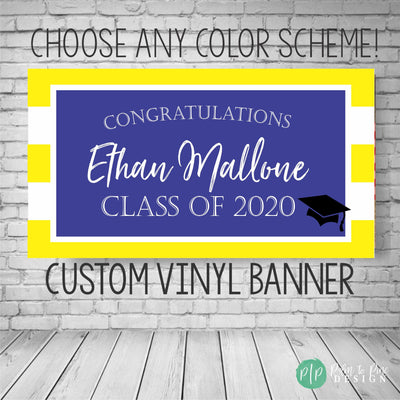 Graduation Banner, Graduation Decor, Graduation Party Banner, Graduation Printable Backdrop, Custom Graduation Banner, Class of 2023 Banner