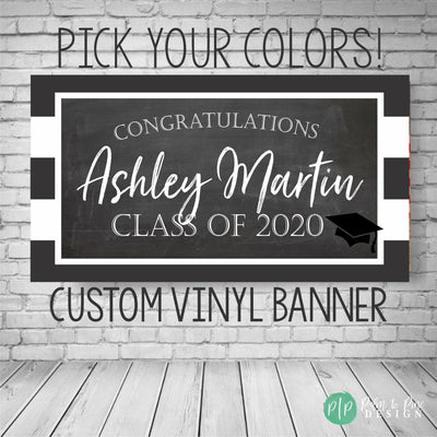 Graduation Banner, Graduation Decor, Graduation Party Banner, Graduation Printable Backdrop, Custom Graduation Banner, Class of 2023 Banner
