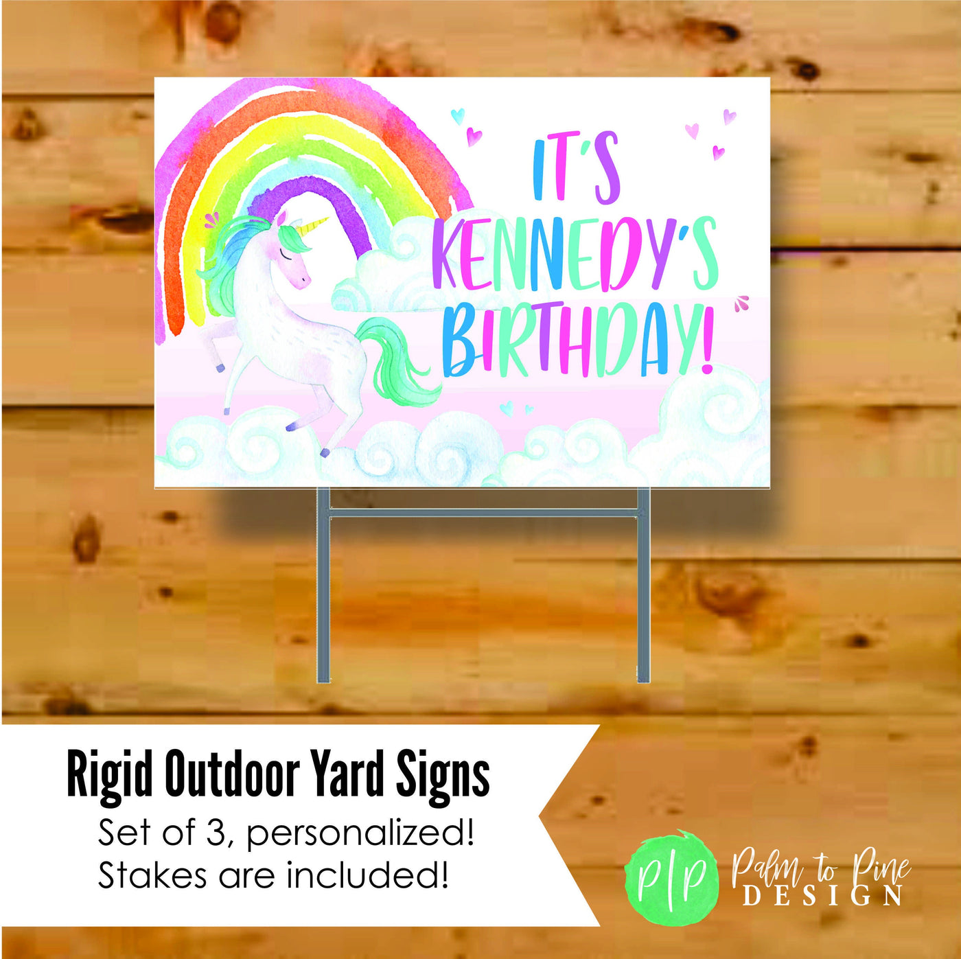 Unicorn Birthday Yard Signs, quarantine banner, unicorn yard signs, happy birthday banner for yard, birthday yard decorations, Unicorn signs