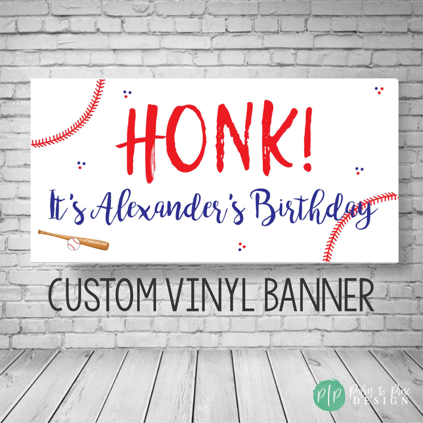 Happy Birthday Yard Sign, Birthday yard sign, Honk It's My Birthday, quarantine banner, yard banner, baseball, birthday yard sign for boy