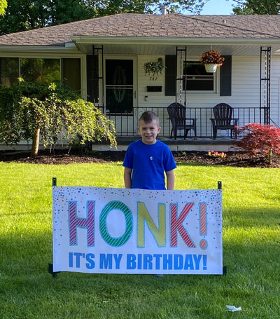 Honk Birthday Banner, Honk birthday sign, quarantine birthday, yard banner, happy birthday banner for yard, birthday yard decoration, banner