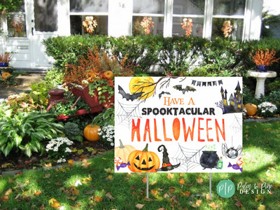 Halloween yard sign