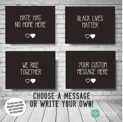 Anti-Racism Sign