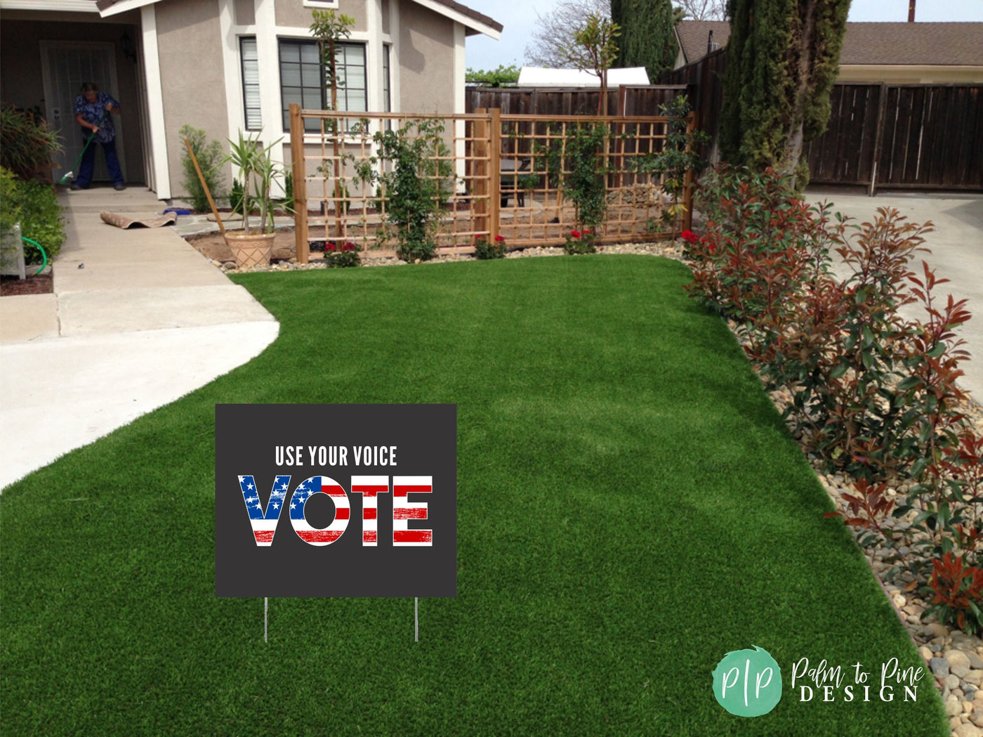 Vote yard sign