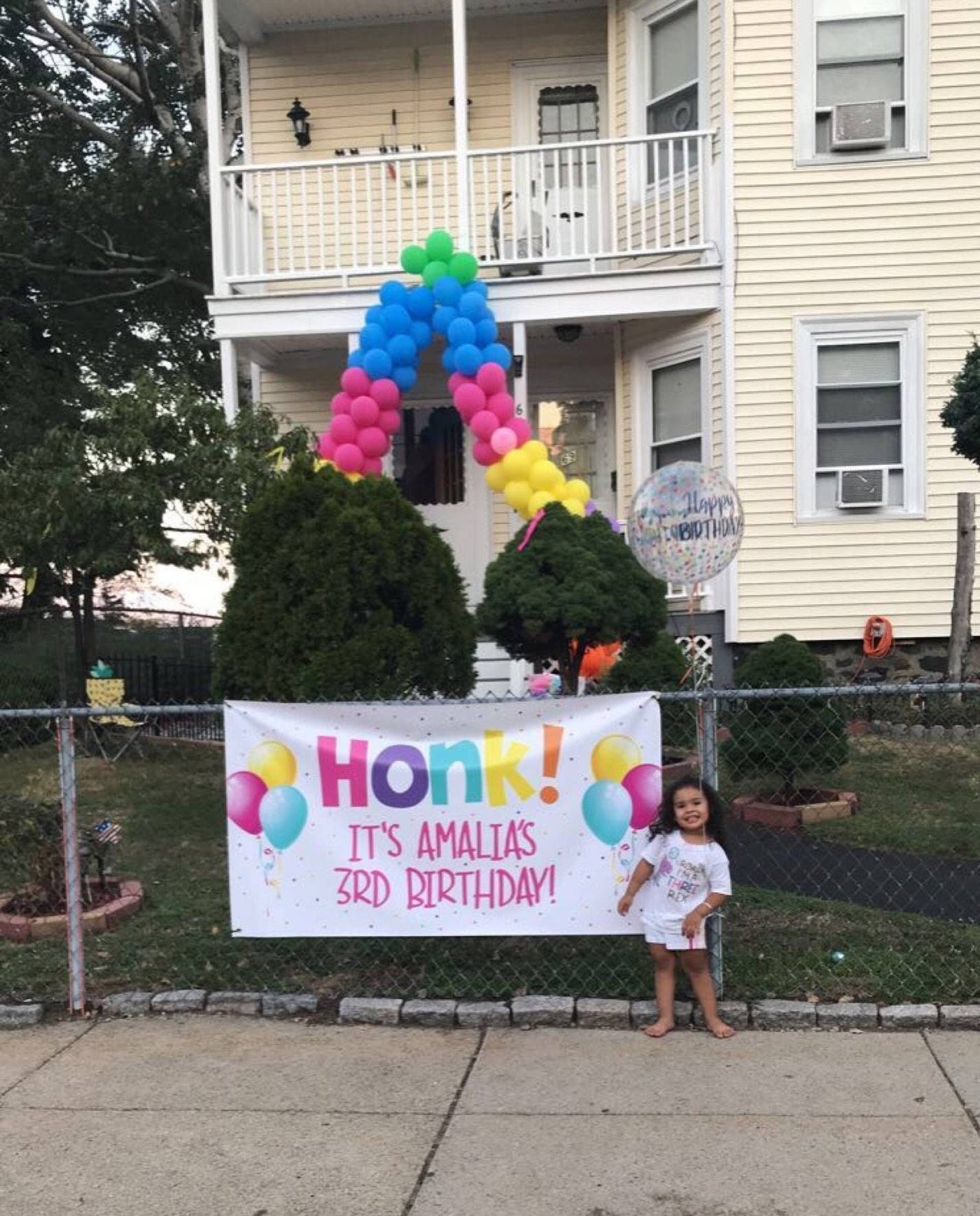 Honk Birthday Banner, Honk birthday sign, yard banner, happy birthday banner for yard, birthday yard decorations, girl birthday banner, pink