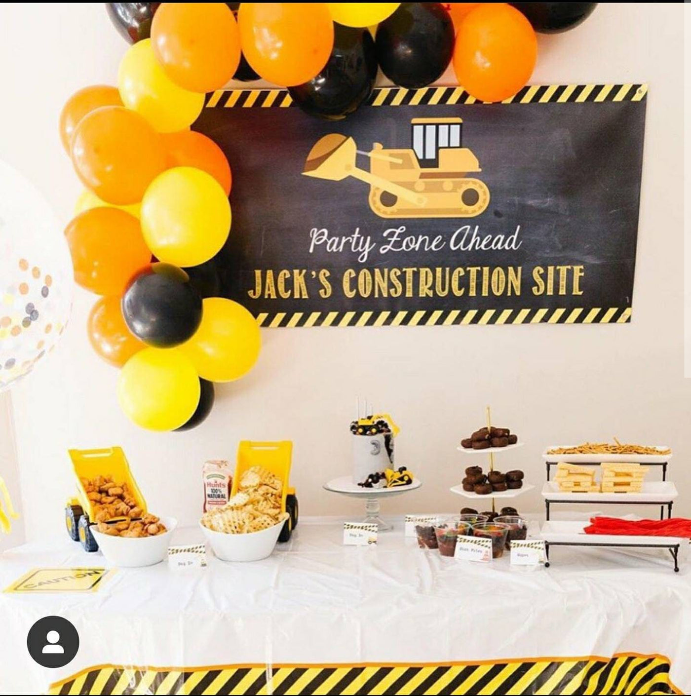 Construction Birthday Banner, Construction Party Decor, Construction Birthday Party, Construction Party Decorations, dump truck birthday