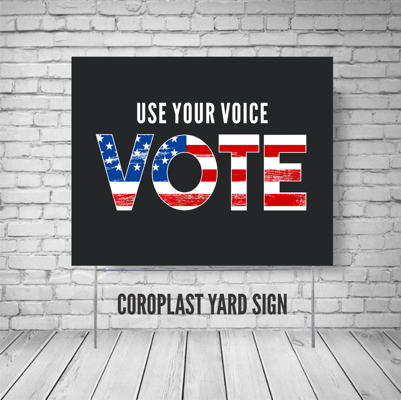 Vote yard sign