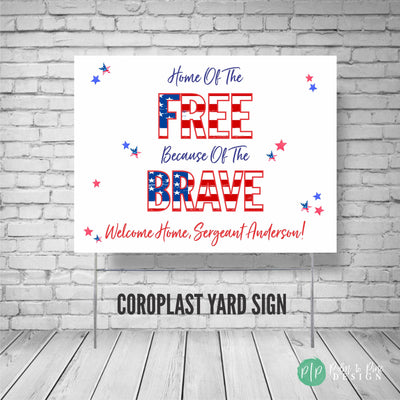 Support our troops yard sign, Military yard sign, Military Welcome Home Sign, patriotic yard sign, welcome home solider, thank veteran, USMC