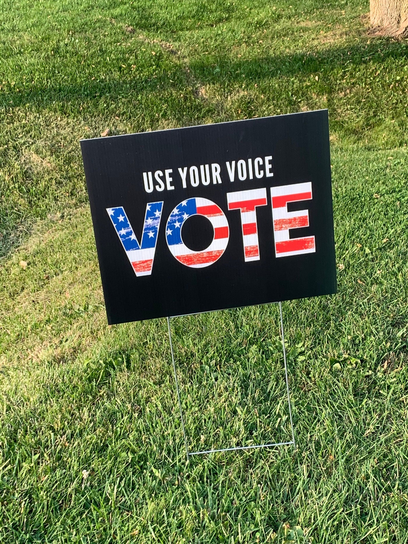 Vote yard sign