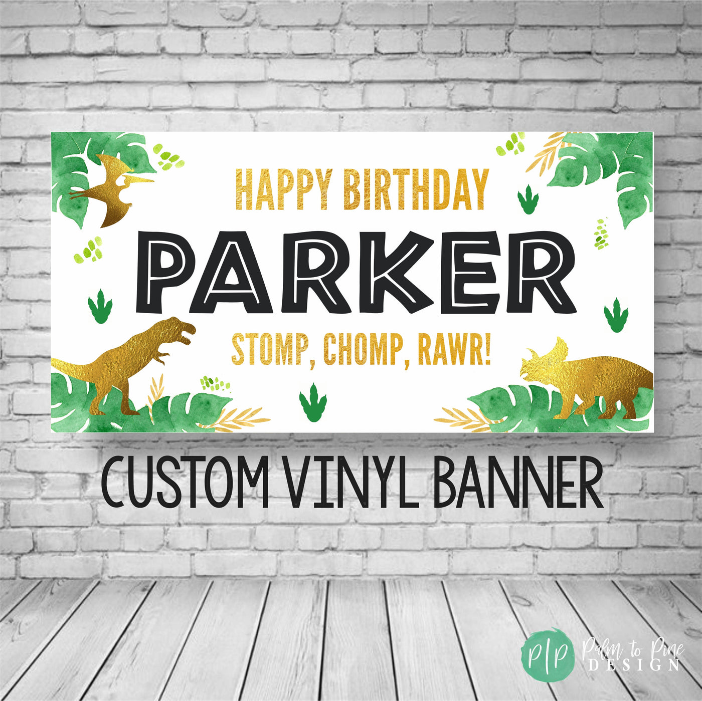 Dinosaur Birthday Banner – Palm to Pine Design dinosaur-birthday-banner-palm-to-pine-design