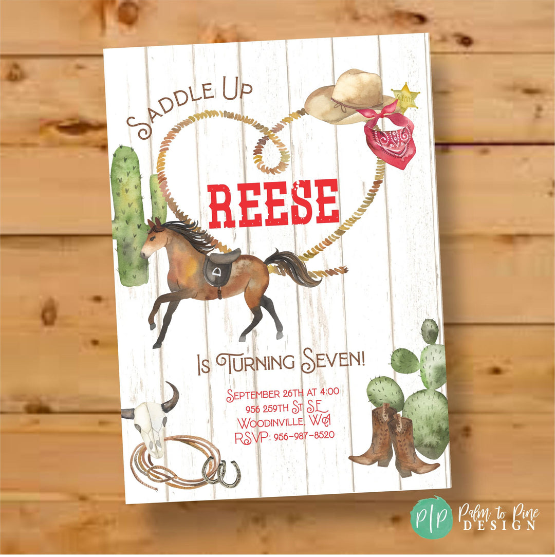 Cowboy birthday invitation – Palm to Pine Design cowboy-birthday-invitation-palm-to-pine-design