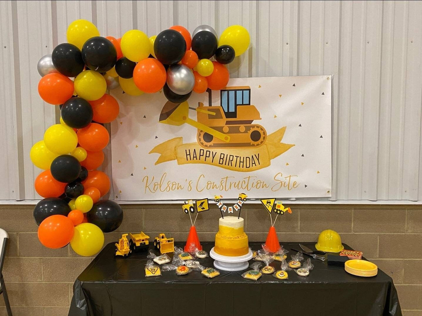 Construction Birthday Banner, Construction Party Decor, Construction Birthday Party, Construction Party Decorations, Excavator birthday, Boy