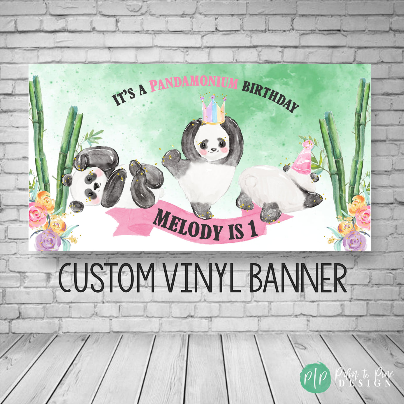 Panda Banner, Panda Birthday Party, Panda Party Banner, Panda Birthday Backdrop, Panda Party Decoration, Panda Photo Backdrop, Panda Girl