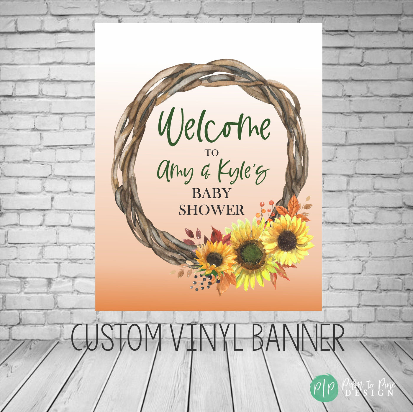Fall Baby Shower Welcome Sign