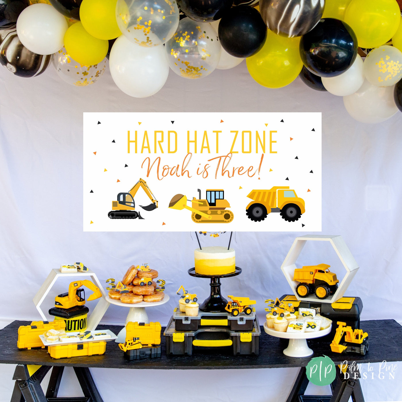 Construction Party Banner, Construction Birthday Banner, Construction Party Decor, Construction Birthday Party, Personalized Banner Boy