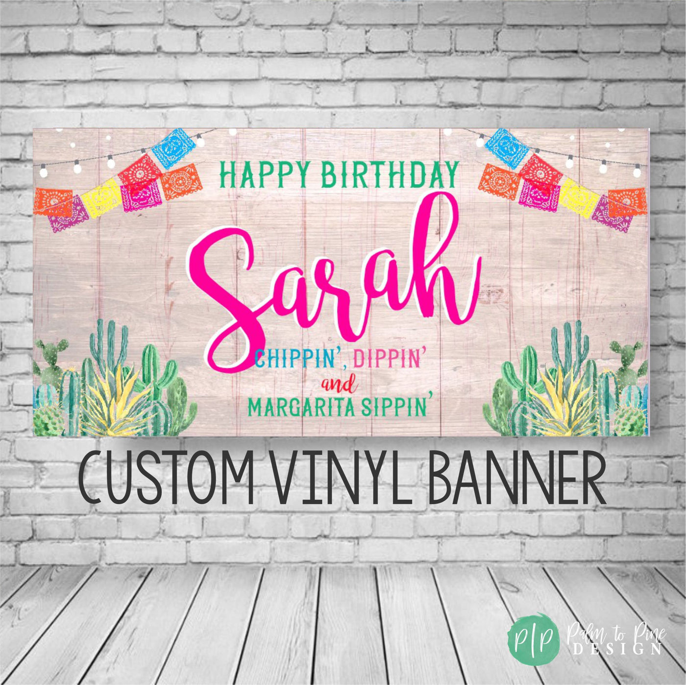 Fiesta Birthday Banner, Fiesta Birthday Party, Fiesta Like there's no manana, Cactus Birthday Banner, Cactus Banner, Taco Bout a Party