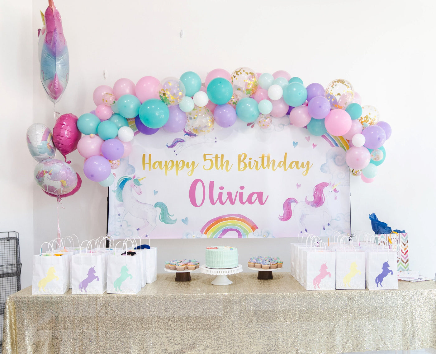 Unicorn Birthday Banner, Unicorn Birthday Party, Unicorn Birthday Backdrop, Unicorn banner, Unicorn Party Decoration, Unicorn Photo Backdrop