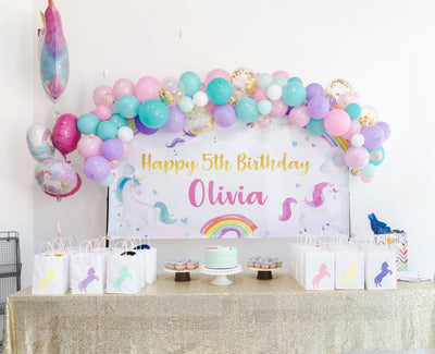 Unicorn Birthday Banner, Unicorn Birthday Party, Unicorn Birthday Backdrop, Unicorn banner, Unicorn Party Decoration, Unicorn Photo Backdrop