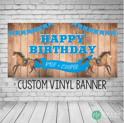 Cowboy Birthday Banner, Western Cowboy Party Decor, Horse Birthday Party Decorations, Birthday Banner, My First Rodeo, My Second Rodeo, Cow